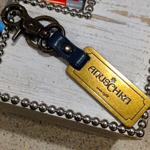 Anuschka Teal Key Chain